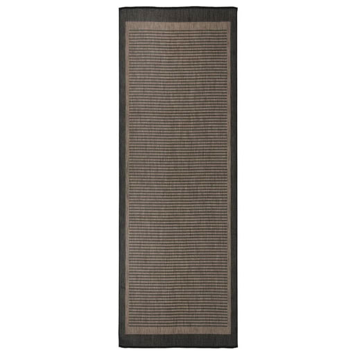Covor de exterior, maro închis, 80x250 cm, țesătură plată - WALTI WALTI