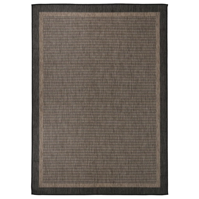 Covor de exterior, maro închis, 120x170 cm, țesătură plată WALTI