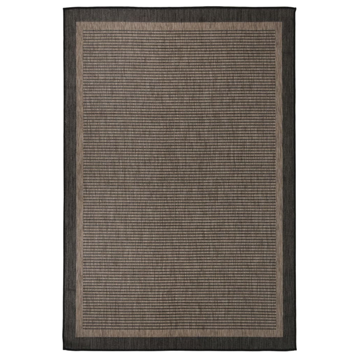 Covor de exterior, maro închis, 160x230 cm, țesătură plată WALTI