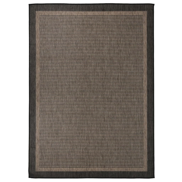 Covor de exterior, maro închis, 200x280 cm, țesătură plată WALTI