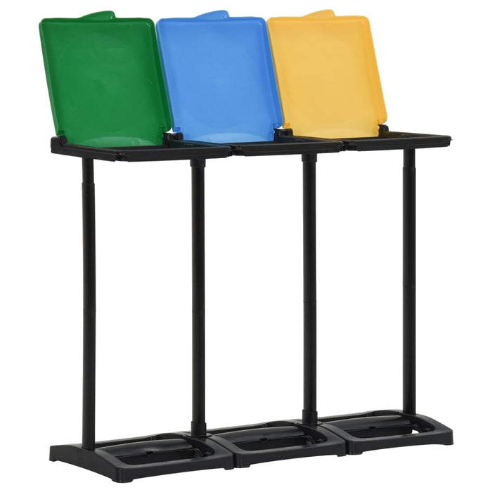 Suporturi pentru saci de gunoi cu capac 240-330 L multicolor PP - WALTI WALTI