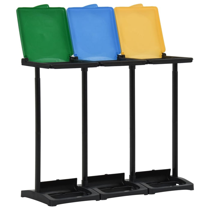 Suporturi pentru saci de gunoi cu capac 240-330 L multicolor PP - WALTI WALTI