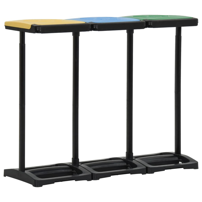 Suporturi pentru saci de gunoi cu capac 240-330 L multicolor PP - WALTI WALTI