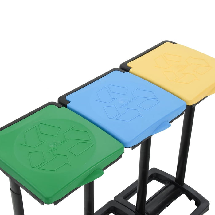 Suporturi pentru saci de gunoi cu capac 240-330 L multicolor PP - WALTI WALTI