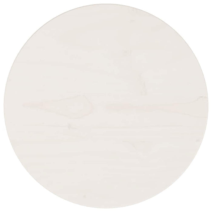 Blat de masă, alb, Ø30x2,5 cm, lemn masiv de pin - WALTI WALTI