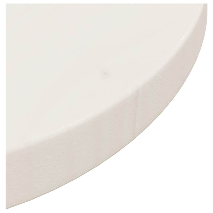 Blat de masă, alb, Ø30x2,5 cm, lemn masiv de pin - WALTI WALTI