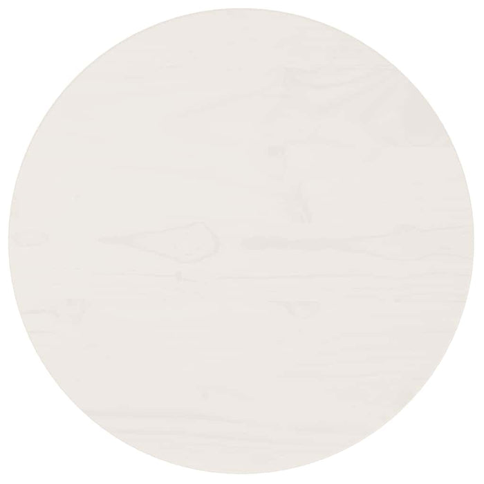Blat de masă, alb, Ø40x2,5 cm, lemn masiv de pin - WALTI WALTI