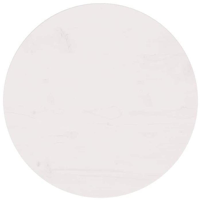 Blat de masă, alb, Ø50x2,5 cm, lemn masiv de pin - WALTI WALTI