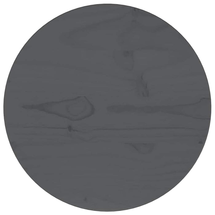 Blat de masă, gri, Ø30x2,5 cm, lemn masiv de pin WALTI