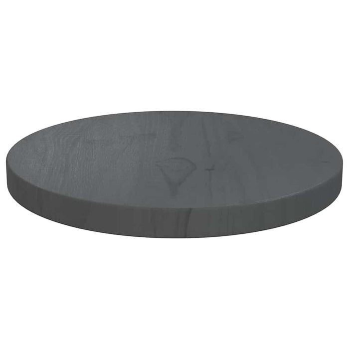 Blat de masă, gri, Ø30x2,5 cm, lemn masiv de pin WALTI