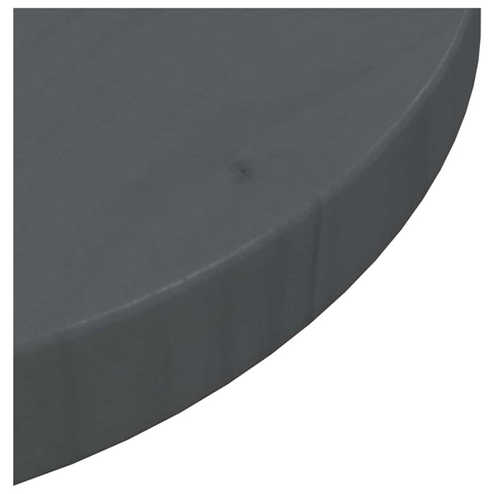 Blat de masă, gri, Ø30x2,5 cm, lemn masiv de pin WALTI