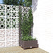 Jardinieră de grădină cu spalier maro, 40x40x121,5 cm, PP - WALTI WALTI