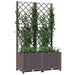 Jardinieră de grădină cu spalier maro, 80x40x136 cm, PP - WALTI WALTI