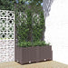 Jardinieră de grădină cu spalier maro, 80x40x136 cm, PP - WALTI WALTI