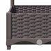 Jardinieră de grădină cu spalier, maro, 120x40x121,5 cm, PP - WALTI WALTI