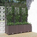 Jardinieră de grădină cu spalier, maro, 120x40x136 cm, PP - WALTI WALTI
