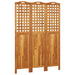 Paravan de cameră 3 panouri 121,5x2x180 cm lemn masiv de acacia - WALTI WALTI