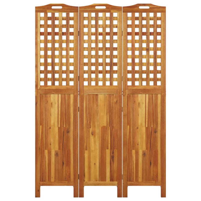 Paravan de cameră 3 panouri 121,5x2x180 cm lemn masiv de acacia - WALTI WALTI