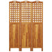 Paravan de cameră 3 panouri 121,5x2x180 cm lemn masiv de acacia - WALTI WALTI