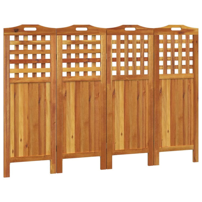 Paravan de cameră 4 panouri 162x2x115 cm lemn masiv de acacia - WALTI WALTI