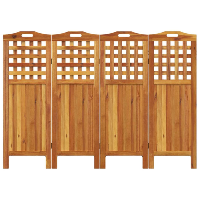 Paravan de cameră 4 panouri 162x2x115 cm lemn masiv de acacia - WALTI WALTI