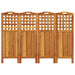 Paravan de cameră 4 panouri 162x2x115 cm lemn masiv de acacia - WALTI WALTI