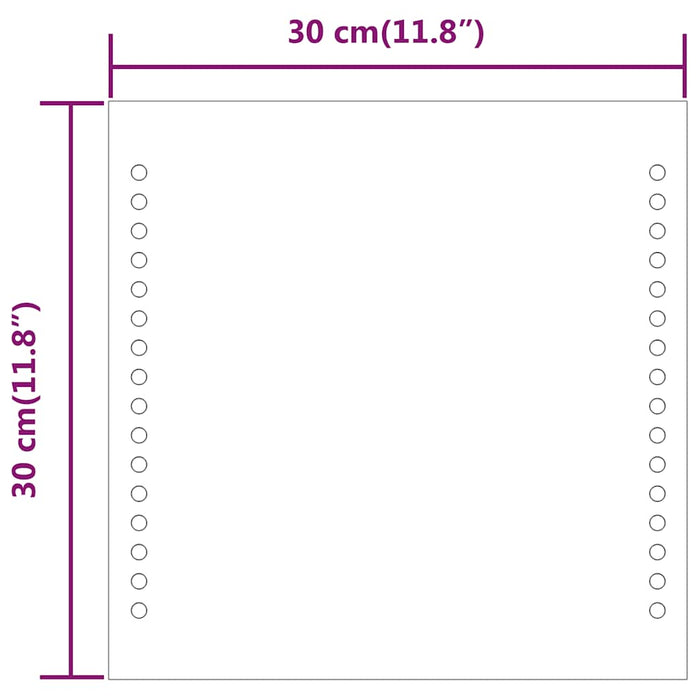 Oglindă cu LED de baie, 30x30 cm - WALTI WALTI