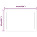 Oglinda de baie cu LED, 60x40 cm - WALTI WALTI