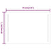 Oglindă de baie cu LED, 70x50 cm - WALTI WALTI