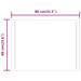 Oglindă de baie cu LED, 80x60 cm - WALTI WALTI