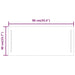 Oglindă de baie cu LED, 90x40 cm - WALTI WALTI