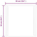 Oglindă de baie cu LED, 50x50 cm - WALTI WALTI