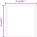 Oglinda de baie cu LED, 60x60 cm - WALTI WALTI