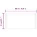 Oglindă de baie cu LED, 80x40 cm - WALTI WALTI