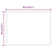 Oglindă de baie cu LED, 80x60 cm - WALTI WALTI