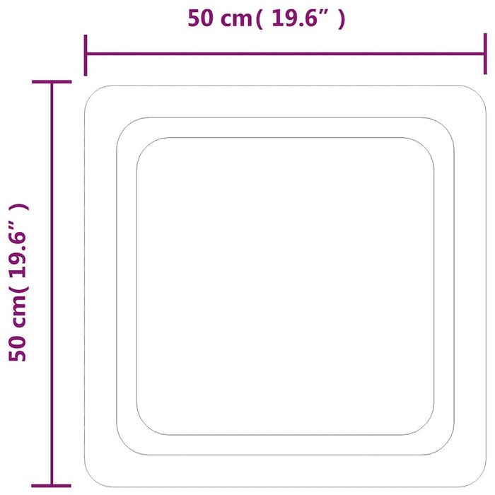 Oglindă de baie cu LED, 50x50 cm - WALTI WALTI