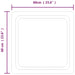 Oglinda de baie cu LED, 60x60 cm - WALTI WALTI