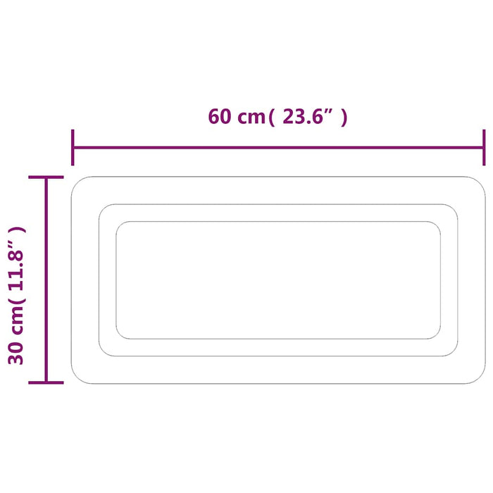 Oglindă cu LED de baie, 60x30 cm WALTI