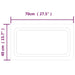 Oglindă de baie cu LED, 70x40 cm - WALTI WALTI