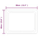 Oglindă de baie cu LED, 80x60 cm - WALTI WALTI