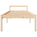 Pat pentru seniori mic single, 75x190 cm, lemn masiv de pin - WALTI WALTI