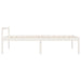 Pat pentru seniori mic single, alb, 75x190 cm, lemn masiv pin - WALTI WALTI