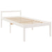 Pat pentru seniori single, alb, 90x190 cm, lemn masiv de pin - WALTI WALTI