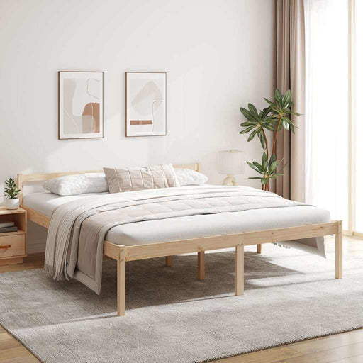 Pat pentru seniori super king, 180x200 cm, lemn masiv de pin - WALTI WALTI