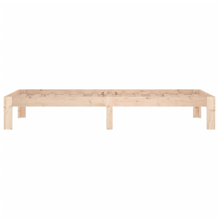 Cadru de pat mic single, 75x190 cm, lemn masiv WALTI