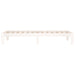 Cadru de pat mic single, alb, 75x190 cm, lemn masiv - WALTI WALTI