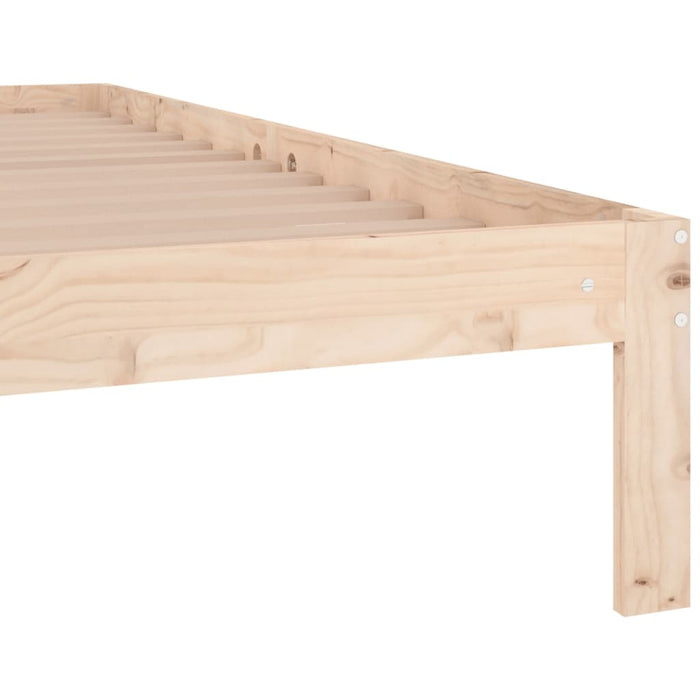 Cadru de pat single, 90x190 cm, lemn masiv - WALTI WALTI