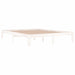 Cadru de pat King Size, alb, 150x200 cm, lemn masiv - WALTI WALTI