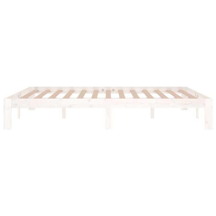Cadru de pat King Size, alb, 150x200 cm, lemn masiv - WALTI WALTI