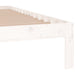 Cadru de pat King Size, alb, 150x200 cm, lemn masiv - WALTI WALTI